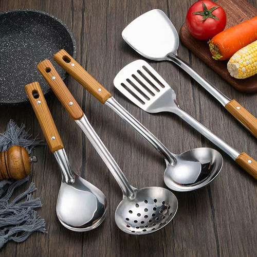 Juego De Utensilios De Cocina De Acero Inoxidable De 5 Piezas Heaimo