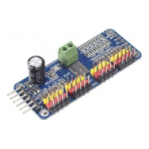 Módulo Controlador Servomotores16 Canalesi2c Pca9685 Arduino