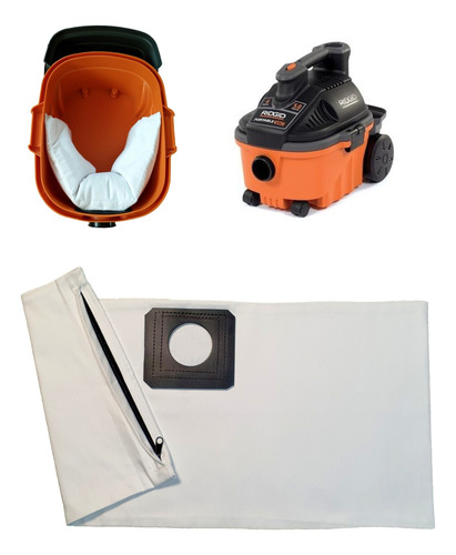 Bolsas Reutilizables Para Aspiradoras Ridgid 4075-4070