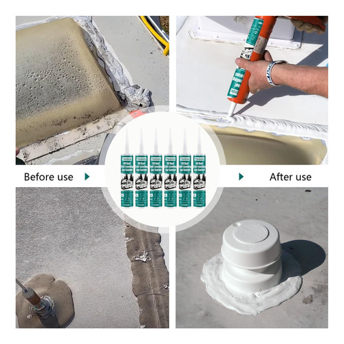 Felizshop Rv Sellador De Silicona: Techo De Casas Rodantes Y