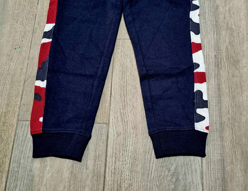 Jogger Pants Franjas Camo Camuflaje Niño Talla L