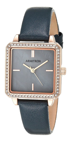 Reloj Mujer Armitron 75-5597gmrg Cuarzo Pulso Gris En Cuero