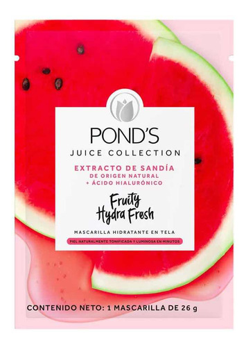 Mascarilla Sandia Fruit Hidra Ponds 26 G - g a $842