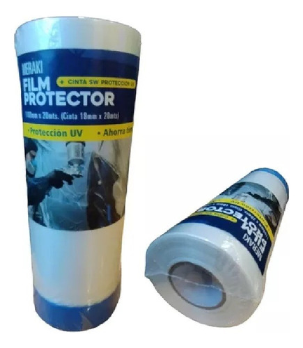 Cinta Meraki Enmascarar Con Film Protector 110cm X 20 Mt Uv