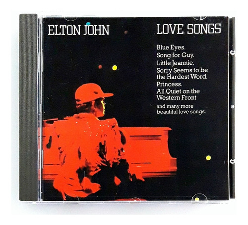 Cd Love Songs  Elton John Oka Ed Germany 1986 Como Nuevo  (Reacondicionado)