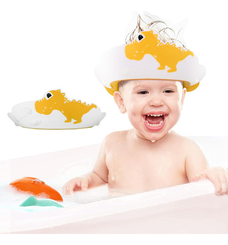 Gorro De Ducha Ajustable Para Bebé Proteger Ojos Y Oídos