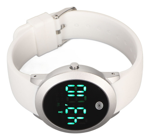 Reloj De Pulsera Digital Blanco, Impermeable, Multifuncional