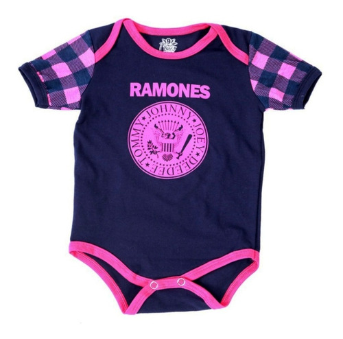 Mameluco Body  Bebé Ramones Rock Punk Niña