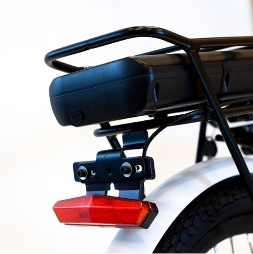 Imagen 4 de 10 de Bicicleta Electrica Plegable Rodado 20 Color Blanco