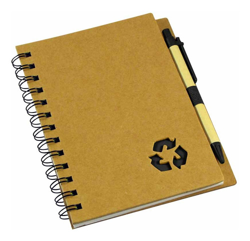 100 Cuaderno Ecológico Tapa Dura Con Logo 1 Color