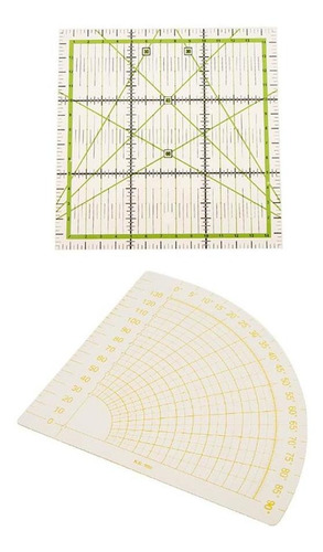 Regla Patchwork Tailor, Plantilla De Acolchado Cuadrada, 2 P