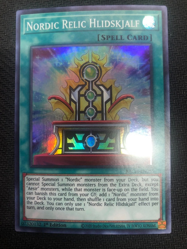 Cartas Yugioh Nordic Relic Hlidskjalf