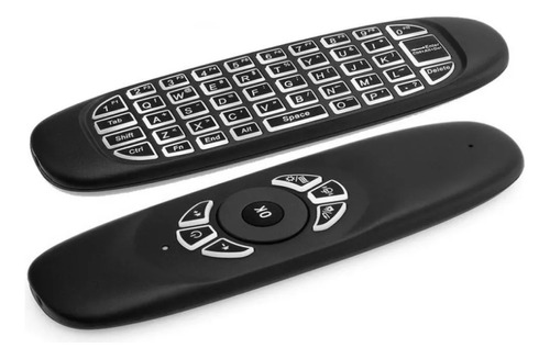Control Smart Tv Air Mouse Teclado Luces Rgb Recargable Usb