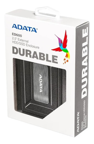 Case Externo Carry Disk Hdd Ssd 2.5 PuLG Usb 3.2 Adata Ed600