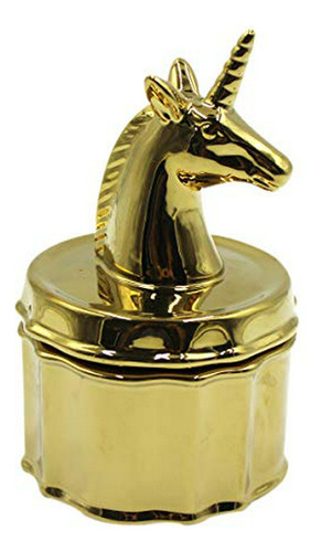 Joyero - Mossty Gold Unicorn Jewelry Box Bathroom Ring Holde
