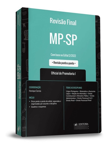Revisão Final - Oficial De Promotoria I - Mp-sp (2023) - Novo