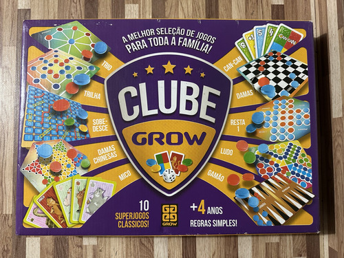 Jogo Clube Grow + Jogo Rápido + Com Que Letra? (Usado)