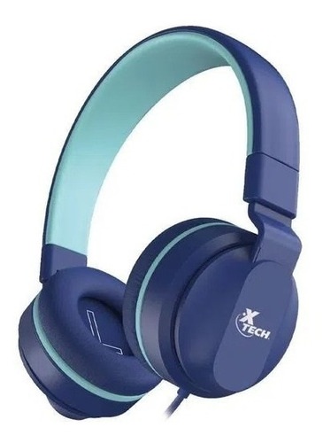 Auriculares Con Micrófono Xtech Xth-356 Cableado Azul- Lich
