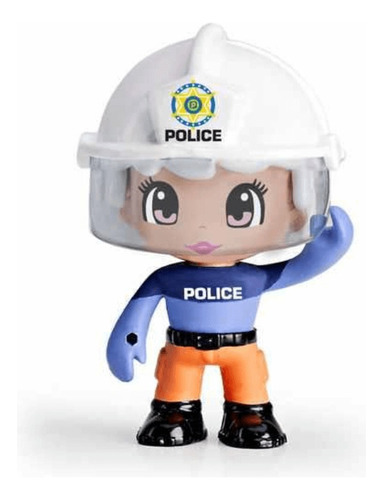 Figura Chica Policia Con Accesorio Pinypon Action Famosa