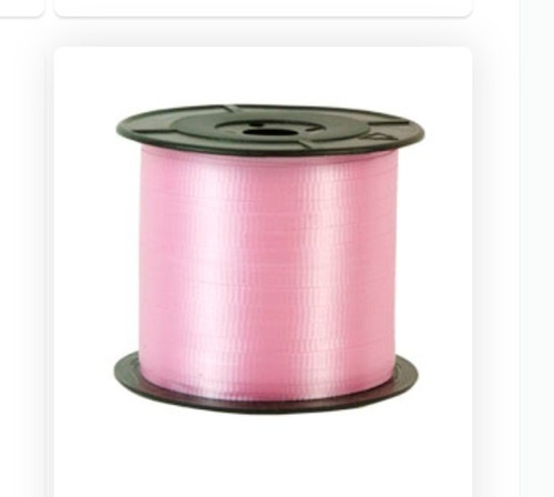 Liston Rulin Curling Curly Liso 100m, Decoración Y S Color Salmon