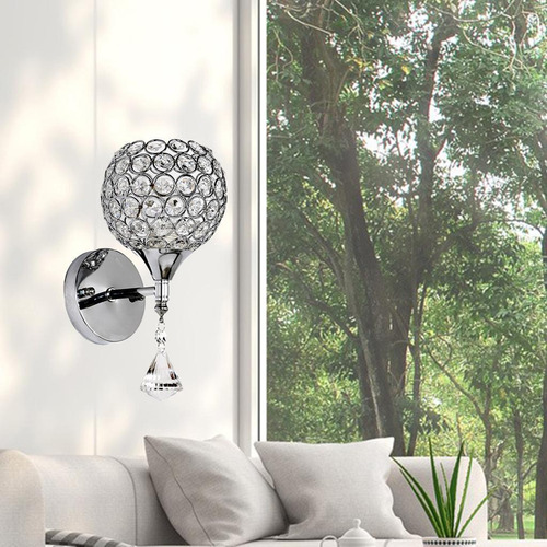 Lâmpada De Parede De Cristal Moderna Pt Lâmpada De Luz T1