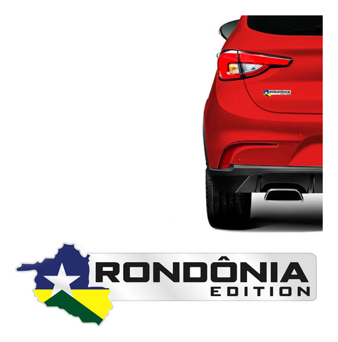Adesivo Cromado Resinado Rondônia Edition Emblema Universal
