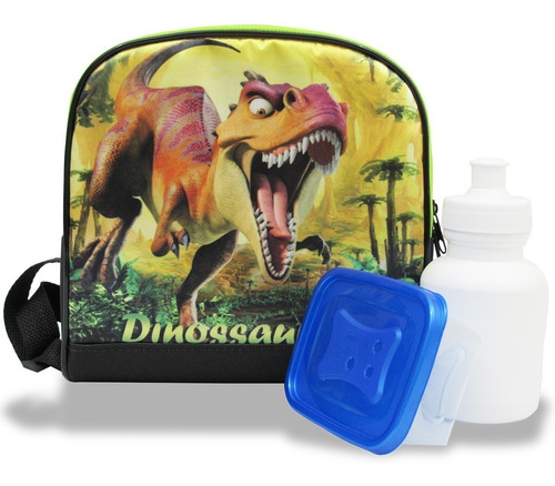 Kit Mochila Escolar Infantil Costas G Dinossauro F1