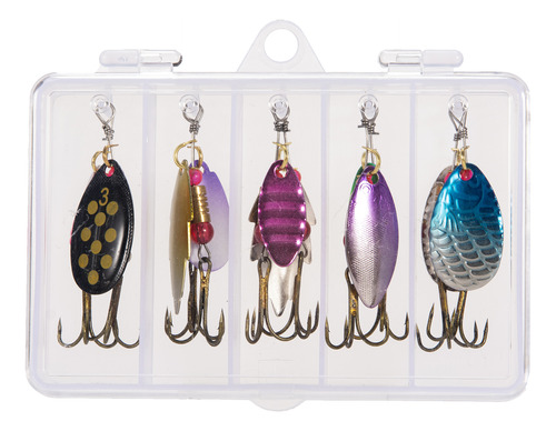 Conjunto De 10 Iscas De Pesca Variada Hard Lures Spinnerbait