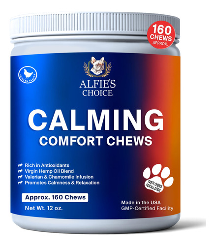 Alfie's Choice Masticables Calmantes Para Perros  Alivio De