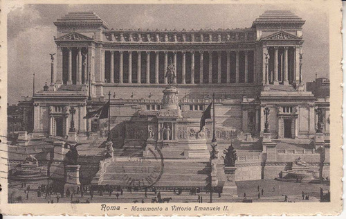 Italia 1925 Postal Roma Monumento Vittorio Cursada Maldonado