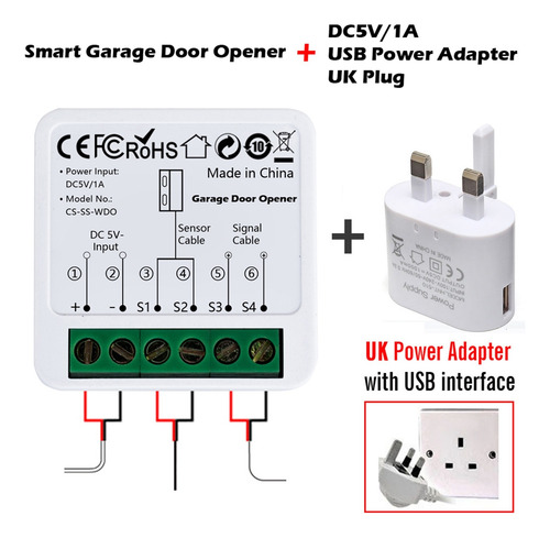 Wifi Smart Garage Door Opener Tuya App Módulo De Control