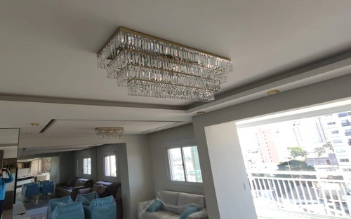 Plafon Retangular 120x40 Maia Para Sala De Estar Jantar