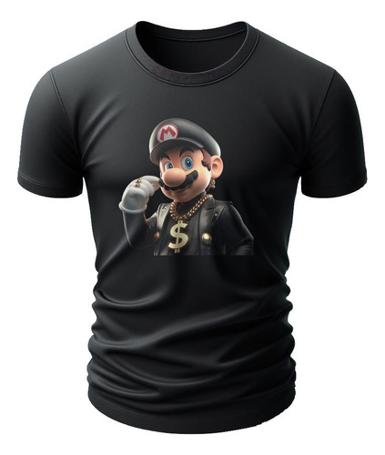 Camiseta Super Mario Bross Camisa Blusa Moda Lançamento Game