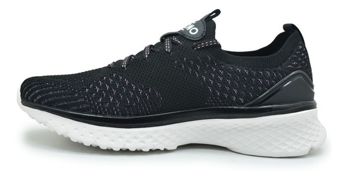 Tenis Capa De Ozono 607301 Negro Textil Dama