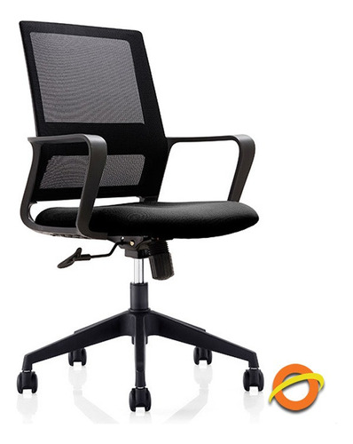 Silla de escritorio Daza 6008BLK ergonómica  negra