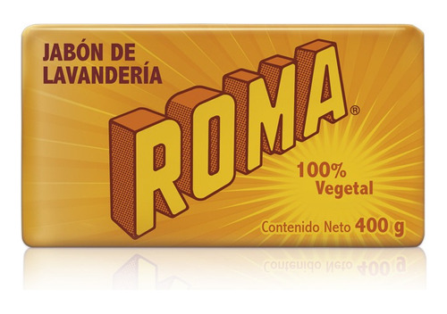 Roma Jabón De Lavandería 100% Vegetal / 25 Piezas De 400g