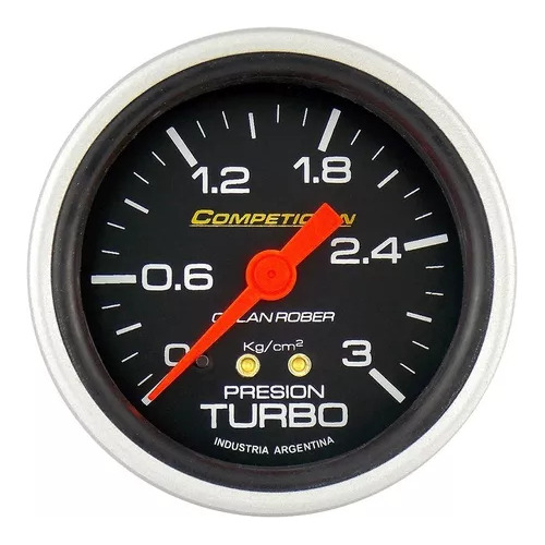Marcador Presion Turbo Mecanico 0-3kg/cm2 60mm Universal