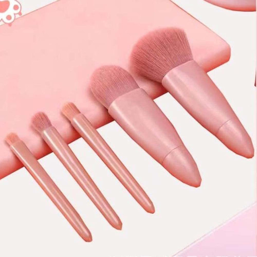 Dp Cepillo De Maquillaje De Viaje Portátil Con Espejo