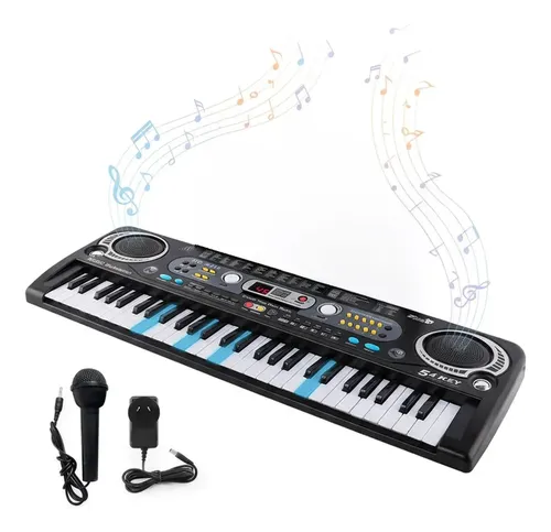 Teclado Órgano Electrónico Gadnic 54 Teclas con Pantalla LED