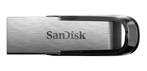 Imagen 1 de 2 de Memoria USB SanDisk Ultra Flair 128GB 3.0 plateado y negro