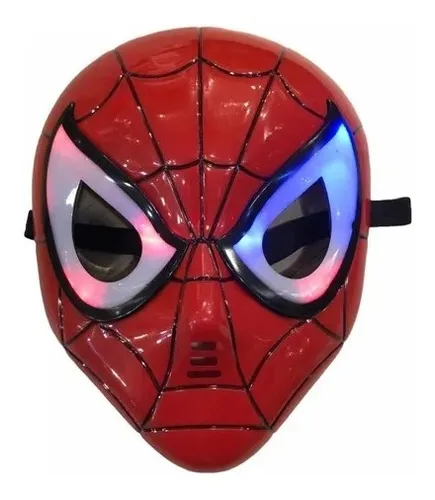 Mascara Spiderman Con Luz Marvel Hombre Araña Ditoys