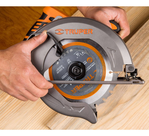 Combo Sierra Circular 1500w + 2 Discos 7-1/4 Truper
