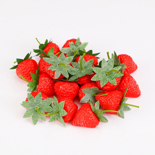 Para Minijuguetes De Vainilla Con Forma De Fresa Simulada,