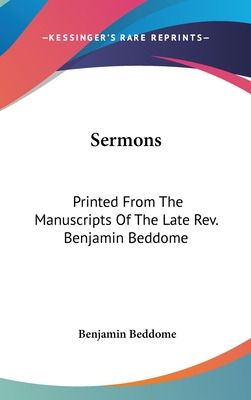 Libro Sermons: Printed From The Manuscripts Of The Late R...