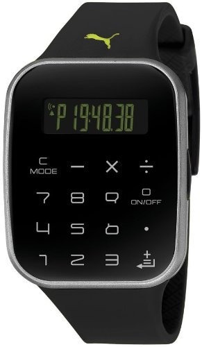 Reloj Original Puma® Calculadora Edición Black Táctil Nuevo