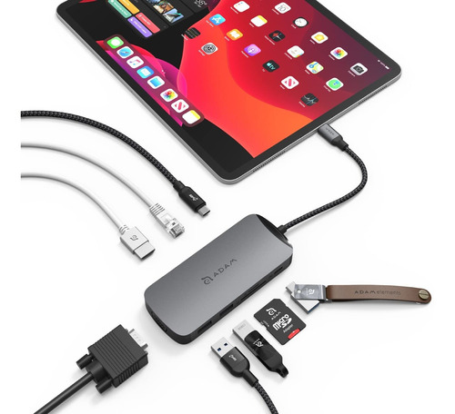 Adam Elements Estacion Acoplamiento Usb-c Hub Laptop 10