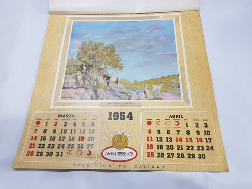 Imagen 7 de 10 de Antiguo Almanaque Agar Cross 1954 Roca Soler Mag 58617