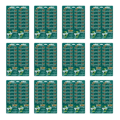 Imagem 1 de 1 de Bic Confort 2 Sensível Aparelho Verde 12x2 (kit C/12)