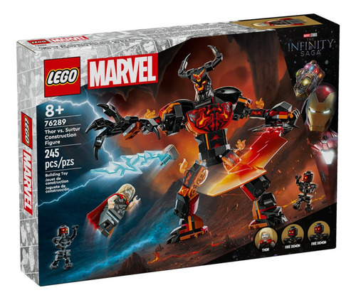 Lego Marvel | Figura Do Thor Vs. Surtur (76289) 245 Blocos E Figuras Para Montar