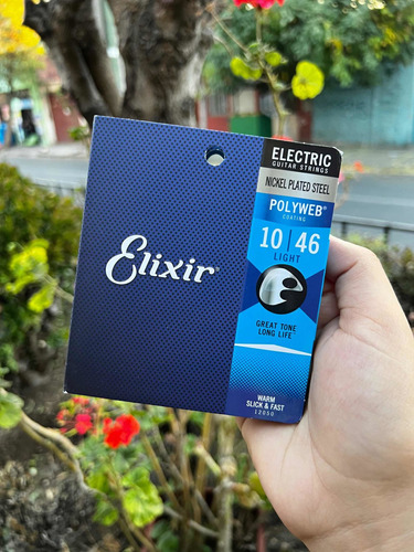 Cuerdas De Guitarra Eléctrica Elixir Polyweb 010-46